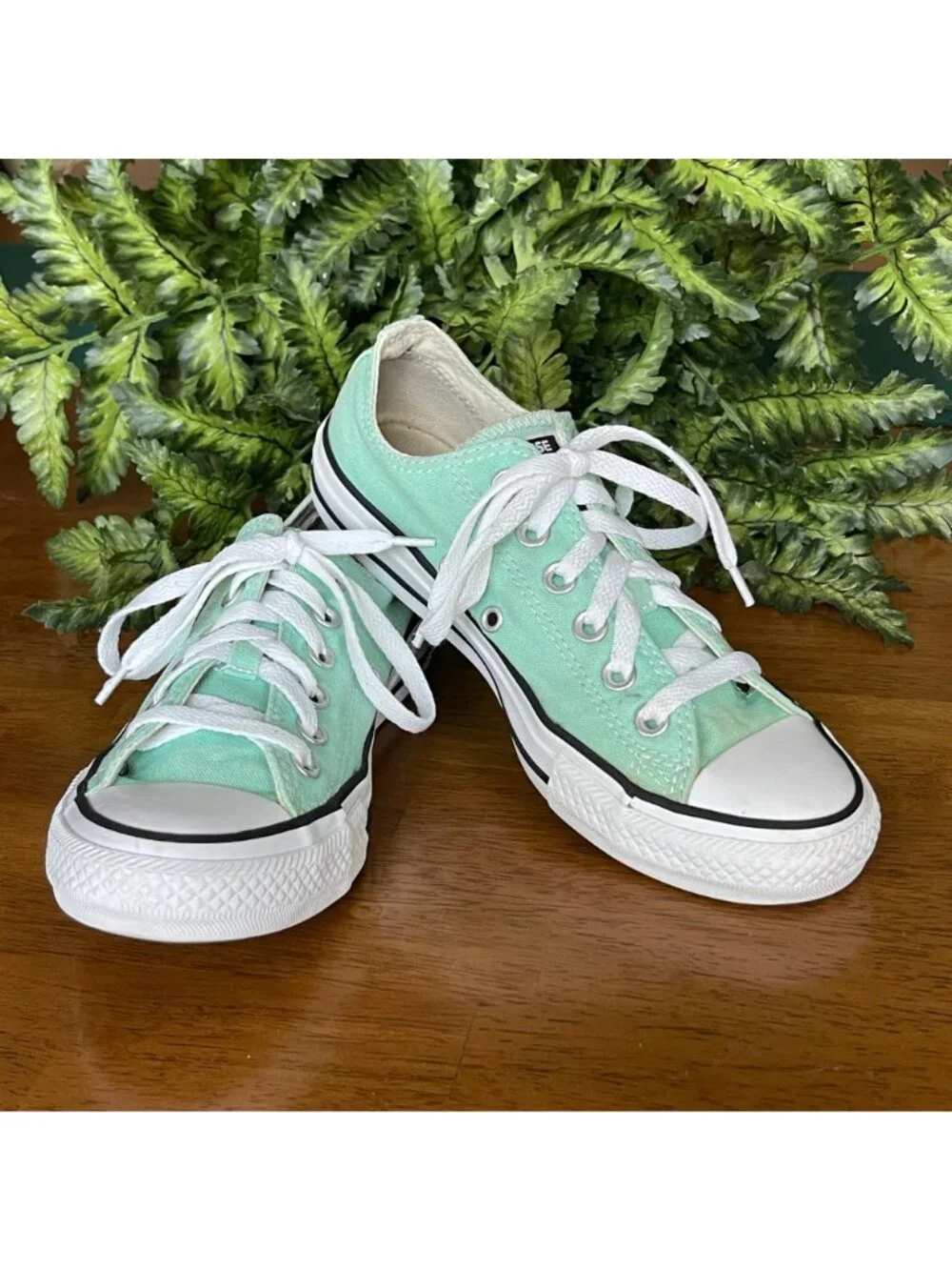 Converse Chuck Taylor All Star Low Top Sneakers Mint Green Womens 5 / Mens 7